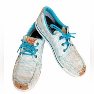 Twisted X Turquoise and Tan Women's Sneakers